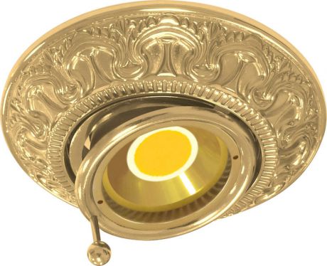 Fede FD1038ROB Круглый точечный поворотный светильник из латуни, bright gold