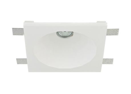 Donolux Donolux Светильник встраиваемый гипсовый, белый, габариты: 220х220мм H80 мм, галог./Led лампа MR16 G