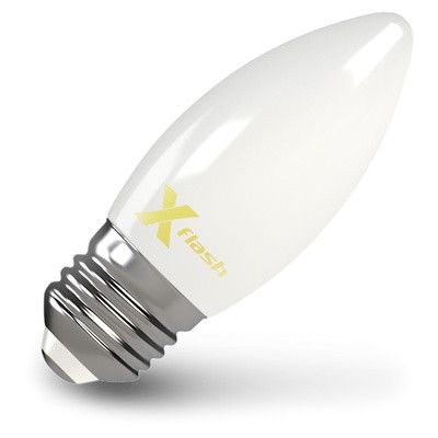 X-Flash Лампа LED X-flash XF-E27-FLM-С35-4W-4000K-230V (арт.48526)