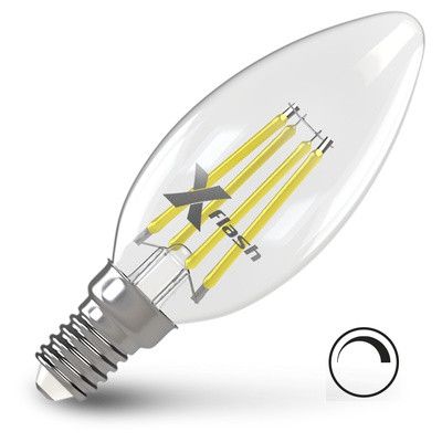 X-Flash Лампа LED димм. X-Flash XF-E14-FLD-C35-4W-2700K-230V (арт.48694)