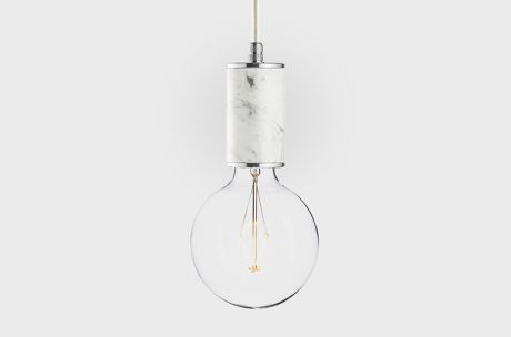 Latitude Подвесной светильник, LATITUDE Marmor Glans bianco/aluminum