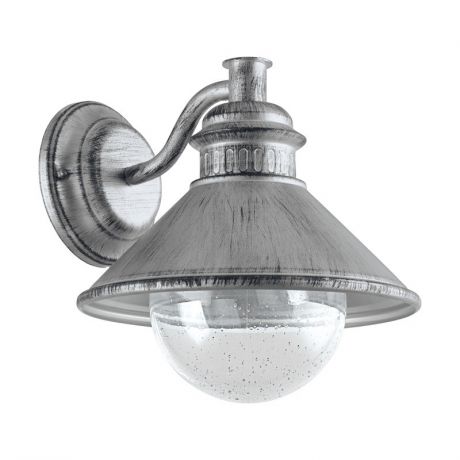 EGLO Уличный светильник настенный ALBACETE, 1х60W (E27), L265, H255, гальван. сталь, cостарен. серебряны