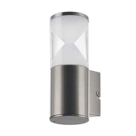 EGLO Уличный светодиодный настенный светильник HELVELLA, 1х3,7W(LED), IP44, L75, H210, A105, нержавеющая