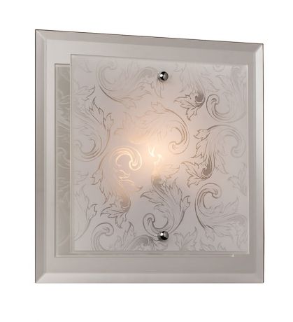 Silver Light Светильник настенно-потолочный Silver Light, металл+стекло, 1XE14X60W