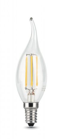 Gauss Лампа Gauss LED Filament Candle tailed E14 9W 4100K 1/10/50