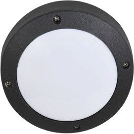 ECOLA Ecola GX53 LED B4139S светильник накладной IP65 матовый Круг алюмин. 1*GX53 Черный 145x145x65