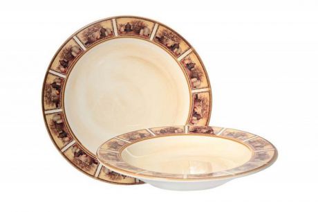 LCS Набор тарелок:суповая и обеденная Натюрморт