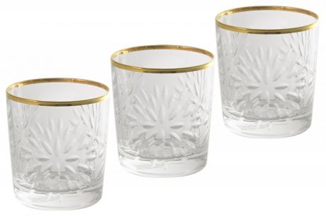 Same Набор: 6 хрустальных стаканов для виски Умбрия - золото
