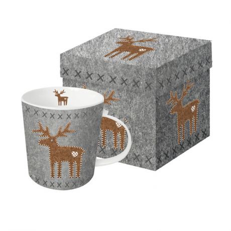 Paperproducts Design Кружка в подарочной упаковке felt reindeer 350 мл