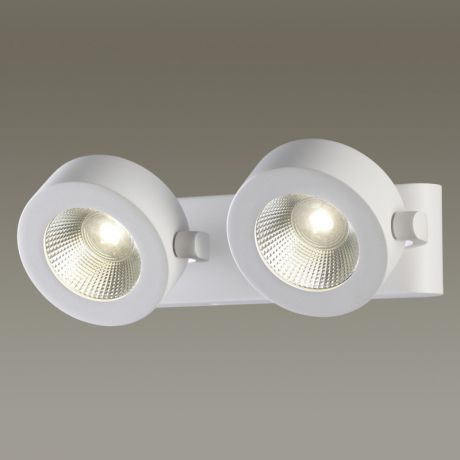 Odeon Light 3493/20WL ODL18 101 матовый белый Настенный светильник IP20 LED 3000K 2*10W 1600Лм 220V PUMAVI