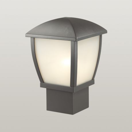 Odeon Light 4051/1B ODL18 713 темно-серый/матовый белый Уличный светильник на столб IP44 E27 100W 220V TAKO