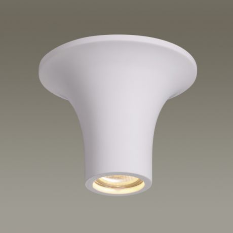 Odeon Light 3552/1C ODL18 000 белый гипсовый Потолочный накладной светильник IP20 GU10 35W 220V GIPS