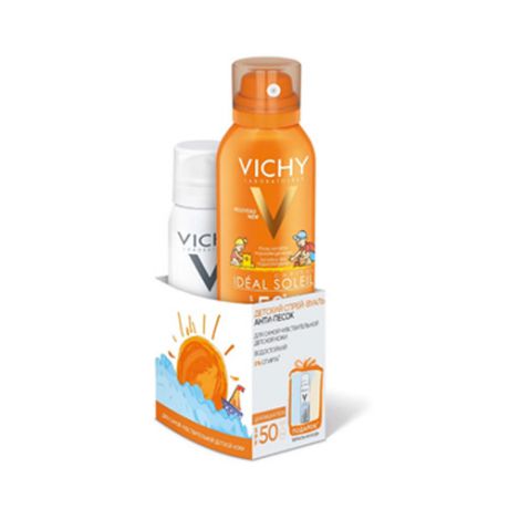 Детский спрейвуаль антипесок SPF50, 200 мл Термальная Вода 50 мл (Vichy, Ideal Soleil)