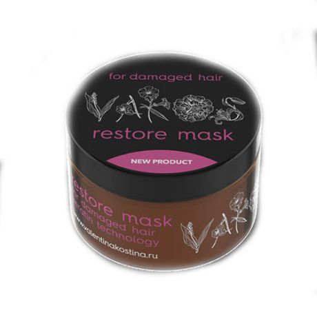 Восстанавливающая маска для волос Restore 250 мл (Valentina Kostina, Vakos Professional)