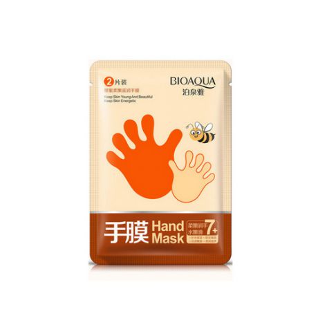 Медовая маскаперчатки для рук 1 пара (Bioaqua, Для ухода за кожей рук и ног)
