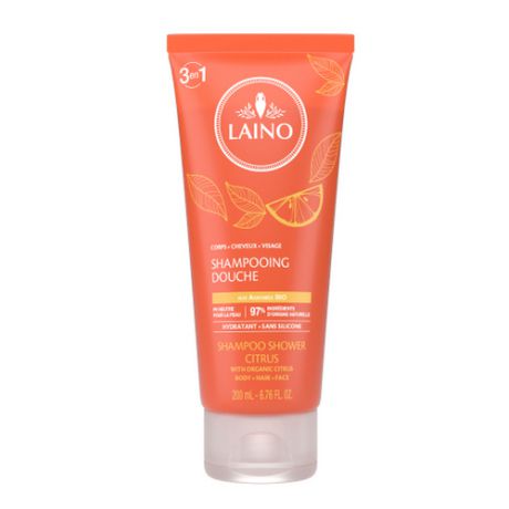 Органический шампунь 3 в 1 для лица, волос и тела Цитрус 200 мл (Laino, Soins Parfumes)