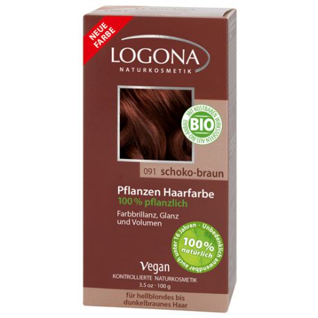 Растительная краска для волос 091 Шоколаднокоричневый 100г (Logona, Color hair)
