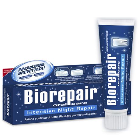 Ночная Зубная паста Интенсивное восстановление 75 мл (Biorepair, Ежедневная забота)