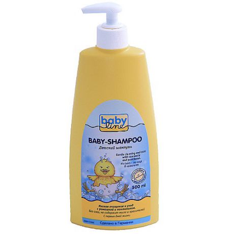 Шампунь для младенцев помпа 500мл (Baby line, Для волос)