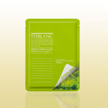 Очищающая маска для лица с экстрактом зеленого чая 20 мл (Steblanc, Mask)