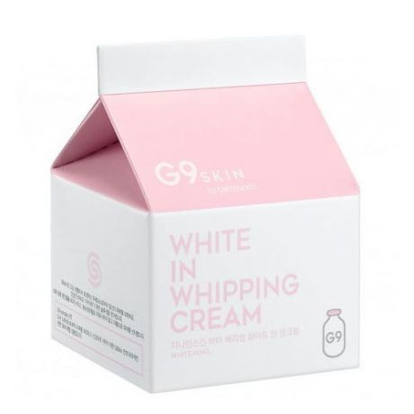Осветляющий крем для лица с экстрактом молочных протеинов G9 White In Whipping Cream 50 г (Berrisom, White In)