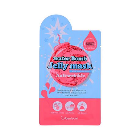 Антивозрастная маска для лица с желе Berrisom water Bomb Jelly mask Anti Wrinkle 33 мл (Berrisom, Jelly mask)