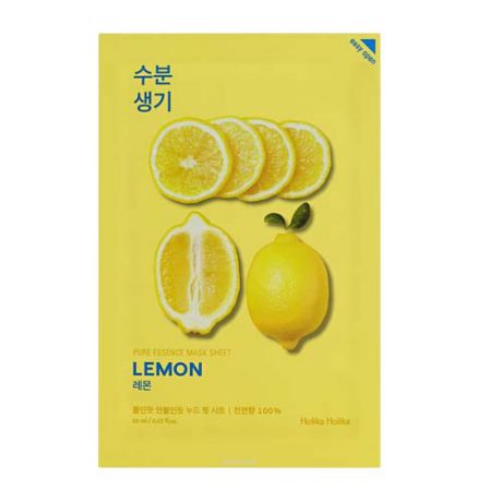 Тонизирующая тканевая маска, лимон 20 мл (Holika Holika, Pure Essence)
