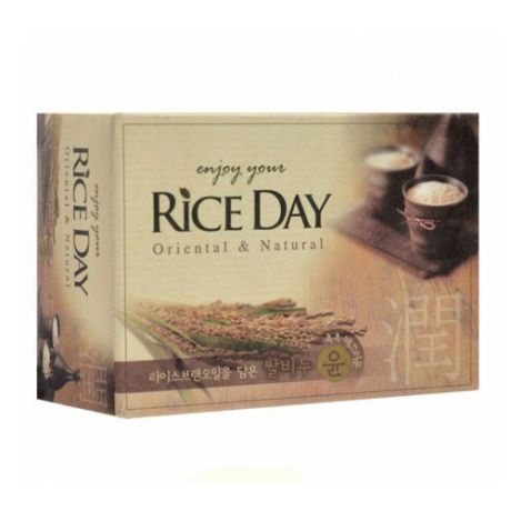 Riceday Мыло туалетное с экстрактом рисовых отрубей 100 г (Cj Lion, Мыло Cj Lion)