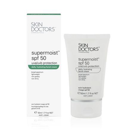 Увлажняющий солнцезащитный крем для лица Supermoist SPF 50, 50 мл (Skin Doctors, Supermoist)