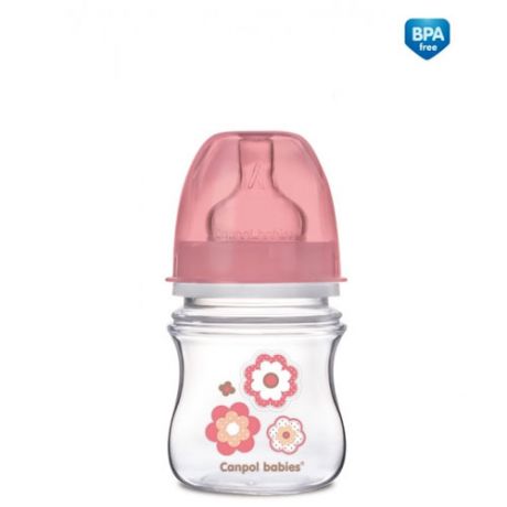 Бутылочка PP EasyStart с широким горлышком антиколиковая, 120 мл, 0 Newborn baby 1 шт (Canpol, Бутылочки)