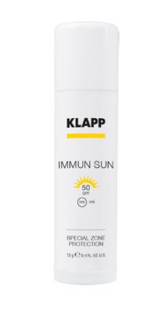 Солнцезащитный кремкарандаш для чувствительных участков кожиЮ 12 г (Klapp, Immun sun)