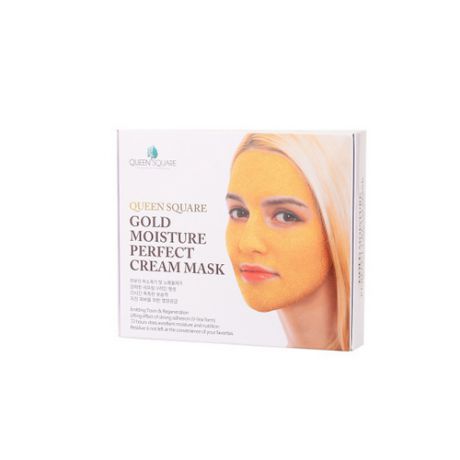 Маска для лица антивозрастная с золотом (Набор) Gold Moisture Perfect Cream Mask 50гр4 (Anskin, Для лица)