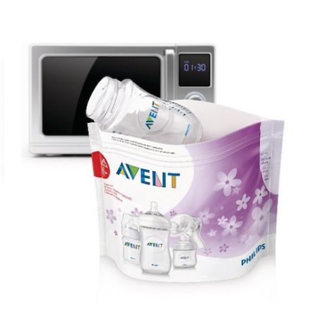 Пакеты для стерилизации в микроволновой печи (Avent, Стерилизаторы)