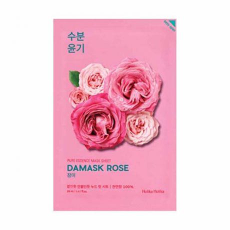 Увлажняющая тканевая маска, дамасская роза 20 мл (Holika Holika, Pure Essence)