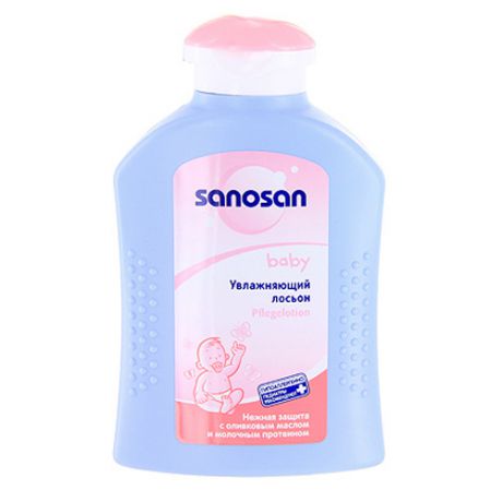 Увлажняющее молочко для младенцев 200 мл (Sanosan, Baby Уход)