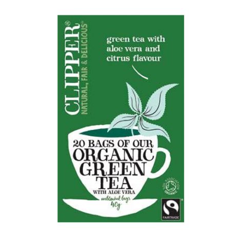 Зеленый чай с Алоэ Вера Органик. (Clipper, Green Tea)