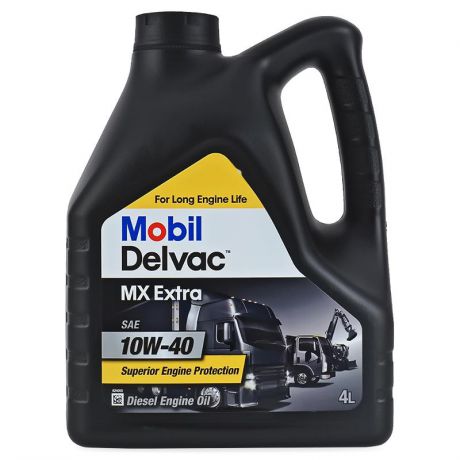 Моторное дизельное масло Mobil Delvac MX Extra 10W-40, 4 л