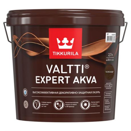 Антисептик Tikkurila Valtti Expert Akva 2,7л, цвет палисандр