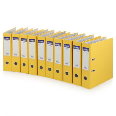 папка-регистратор Expert Complete, 80 мм, жёлтая (коробка 10шт)