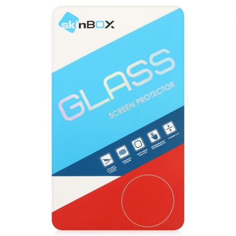 Защитное стекло Skinbox для Samsung Galaxy A7 2016, с рамкой, белый