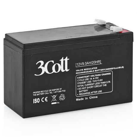 батарея аккумуляторная 3Cott 12V9Ah