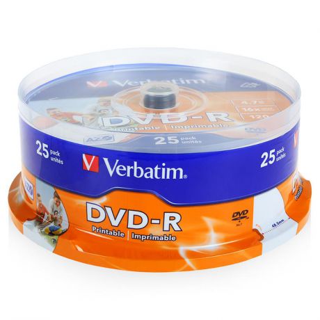диски dvd-r 4.7Gb 16x Photo Printable Verbatim