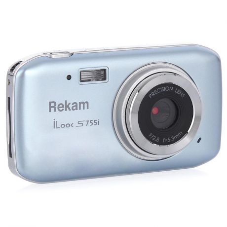 Компактный фотоаппарат Rekam iLook S755i серый металлик