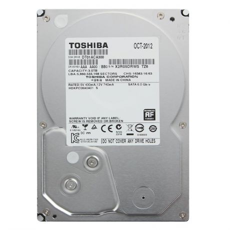 жесткий диск HDD 3ТБ, Toshiba, DT01ACA300