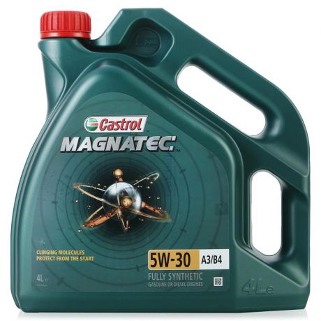 Моторное масло Castrol Magnatec 5W/30 A3/B4, 4 л, синтетическое