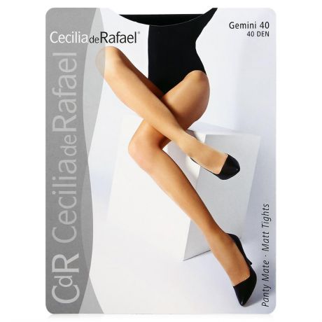 Колготки Cecilia De Rafael Gemini, 40 Den, сине-серый, 1