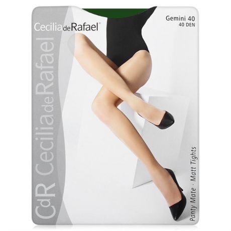 Колготки Cecilia De Rafael Gemini, 40 Den, зеленый, 1