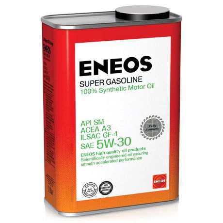 Моторное масло ENEOS Super Gasoline, 5W30 SM, 0.946 л, синтетическое