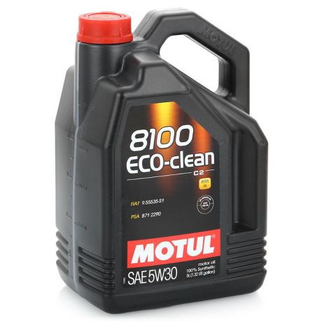 Моторное масло MOTUL 8100 Eco-Clean C2 5W-30, 5 л, синтетическое