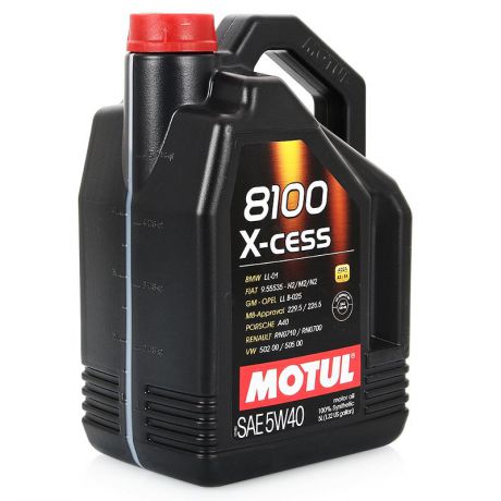 Моторное масло MOTUL 8100 X-cess 5W-40, 5 л, синтетическое